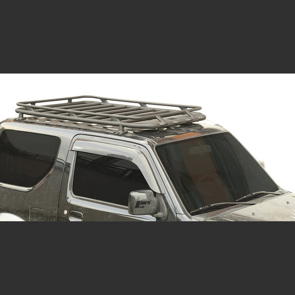 Suzuki Jimny FJ Dachträger Tube Alu schwarz für Dachzelt und LED Lightbar horntools Zubehör